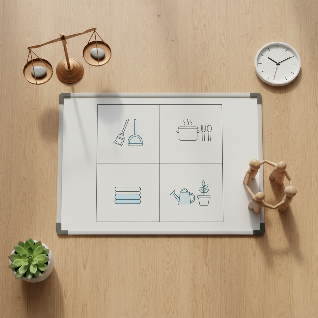 Kuidas saavutada kodutööde õiglane jagamine peres ilma tülideta