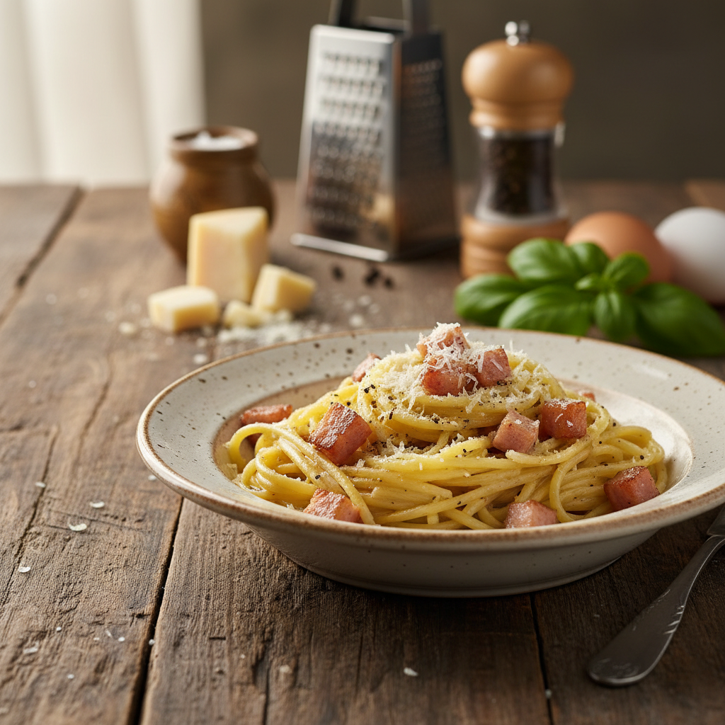 Ehtne Carbonara retsept: itaallaste saladus ilma kooreta