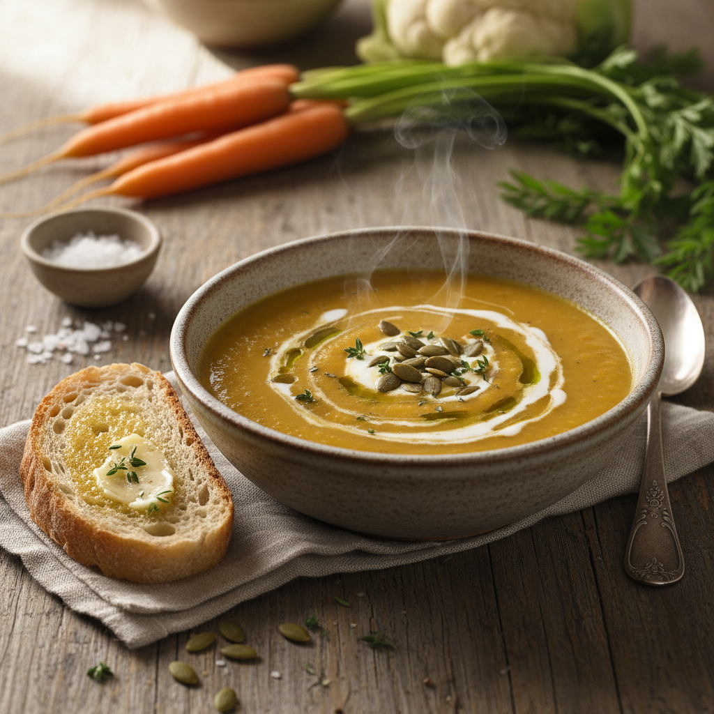 Kiire ja soodne köögiviljapüreesupp kogu perele