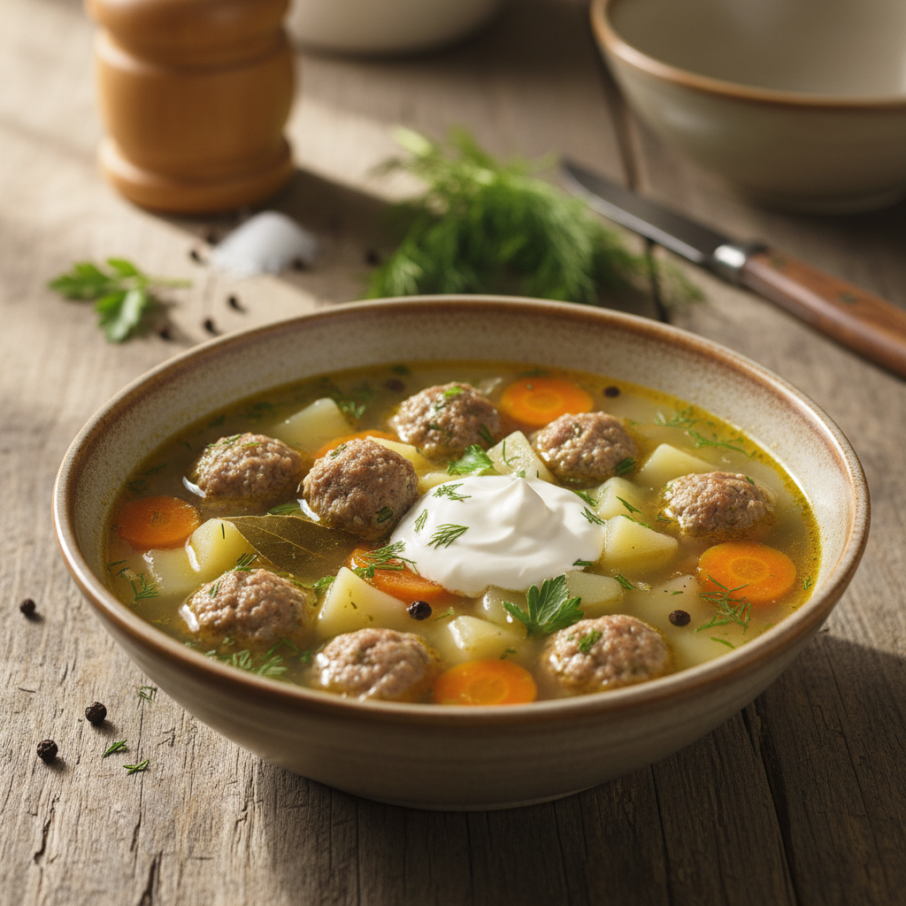 Klassikaline frikadellisupp: lihtne retsept kogu perele