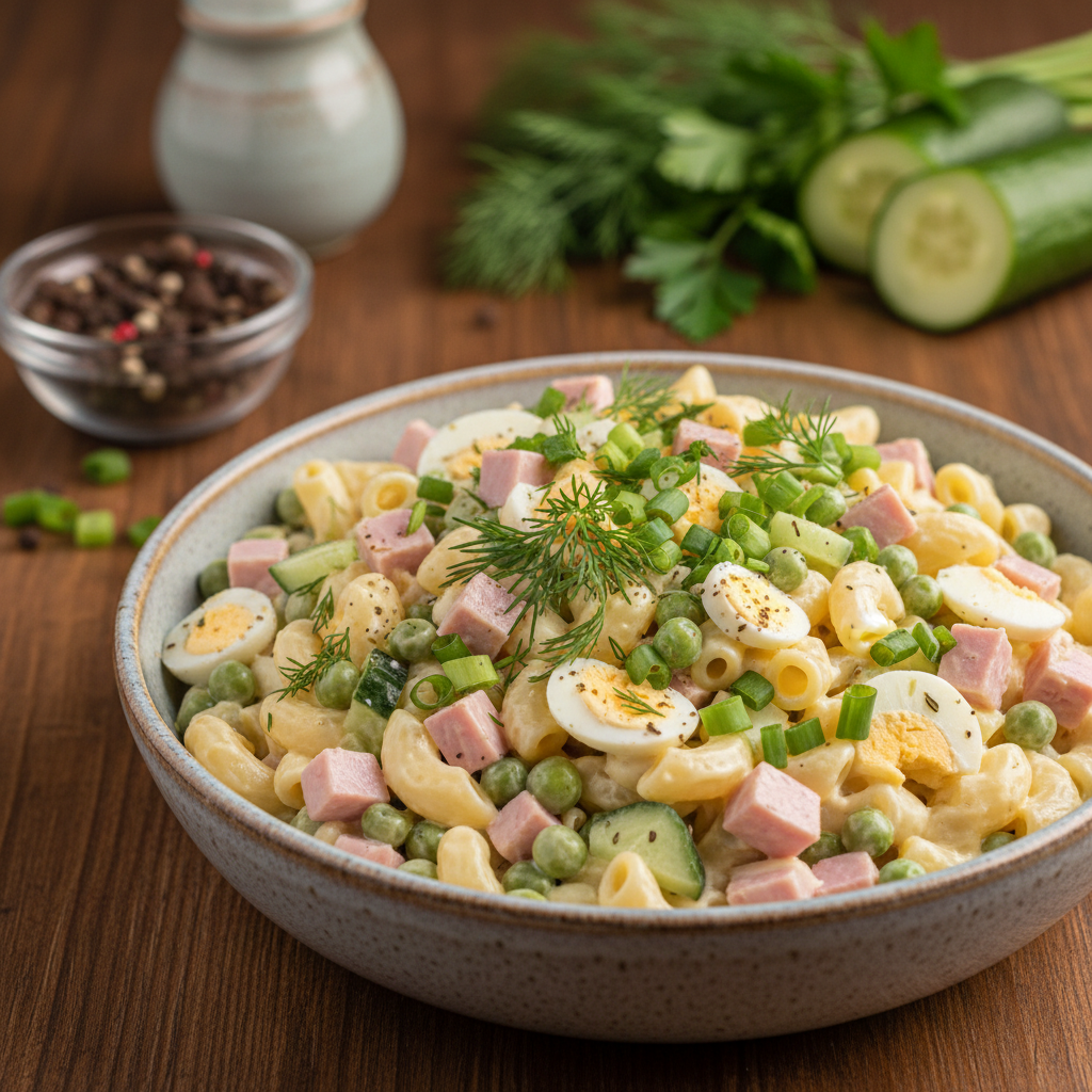Klassikaline makaronisalat: vanaema parim retsept