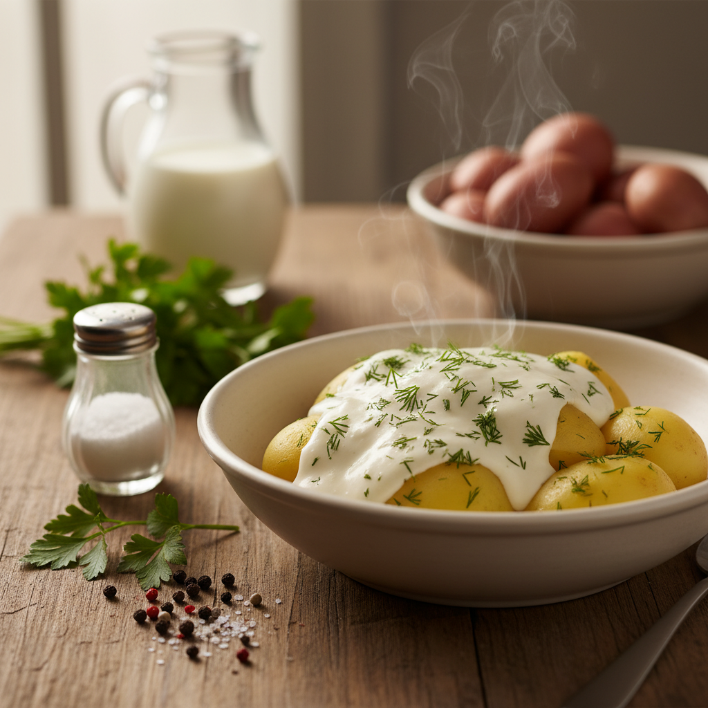 Klassikaline valge kaste: nostalgiline maitse minutitega