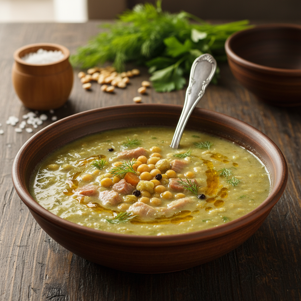 Kodune hernesupp suitsulihaga: klassikaline retsept