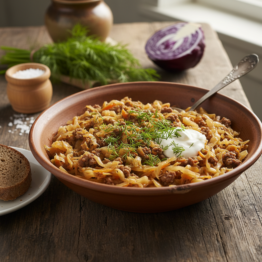 Mahlane kapsas hakklihaga: soodne ja toitev õhtusöök