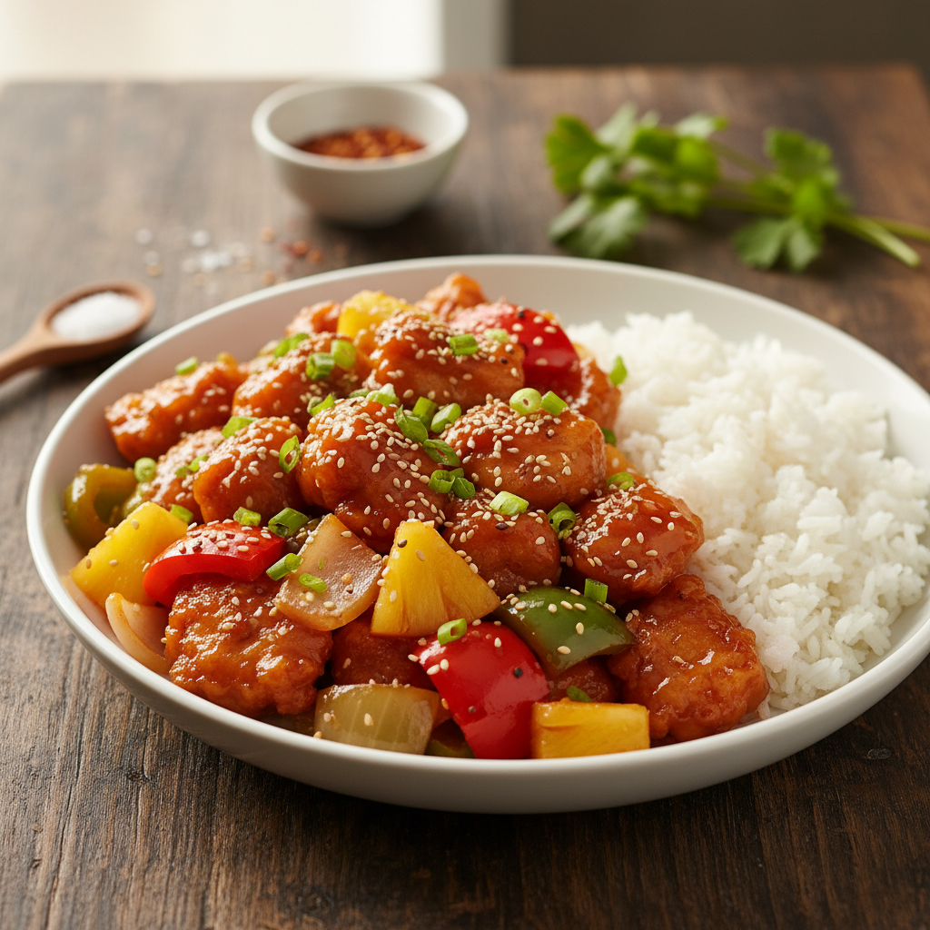 Õhtusöök 20 minutiga: kana magushapus kastmes