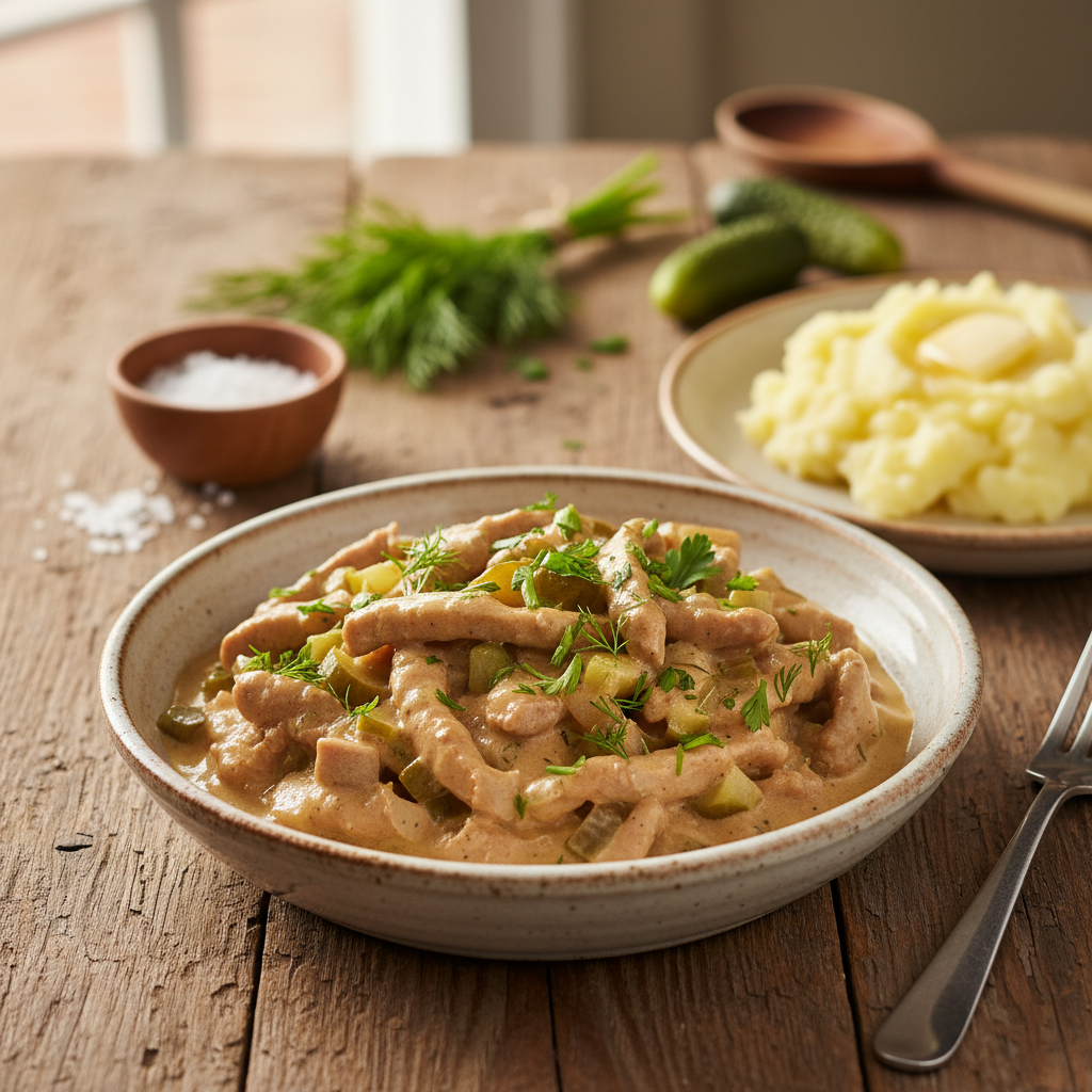 Õhtusöök 20 minutiga: Lihtne ja maitsev sealiha strooganov