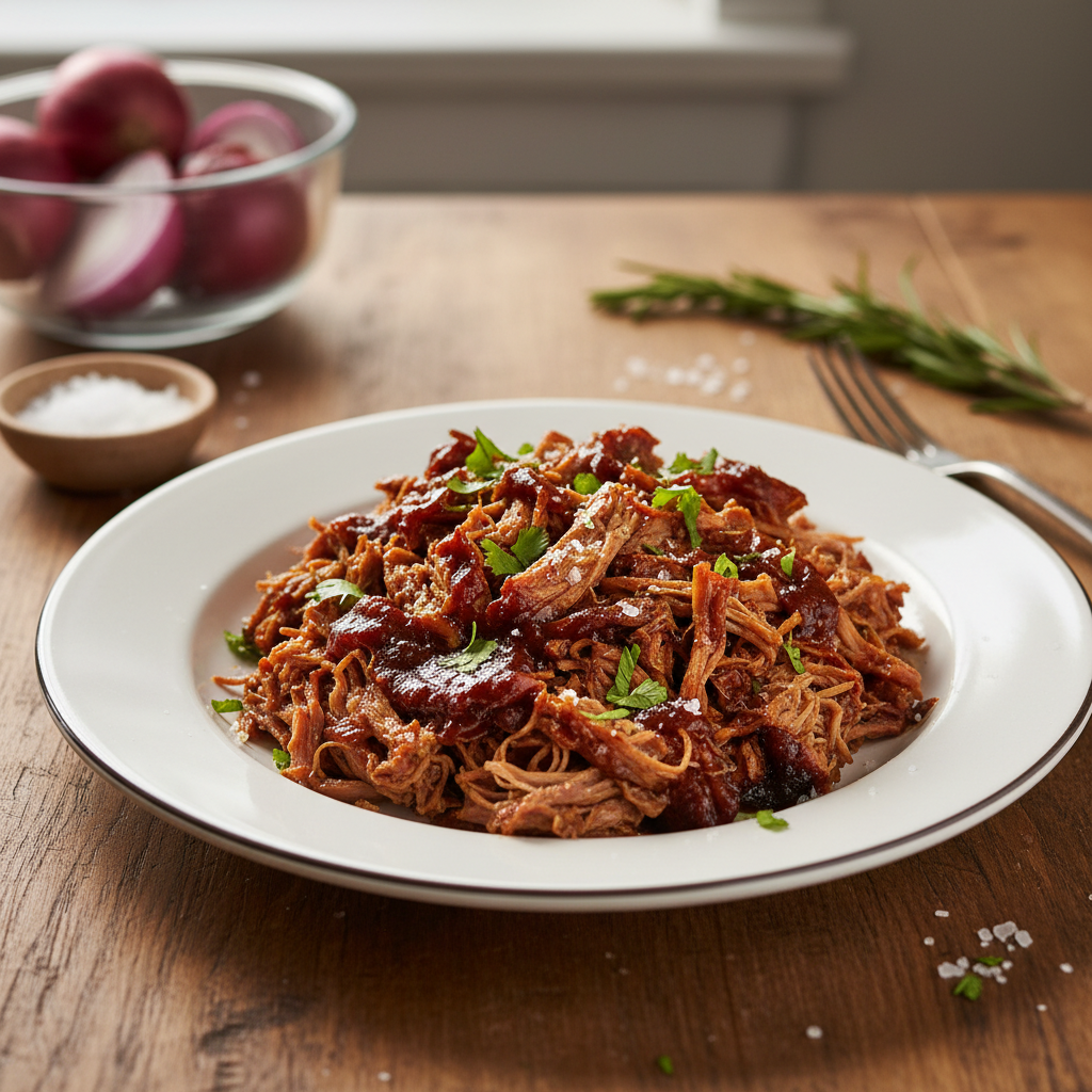 Suussulav rebitud liha: lihtne retsept, mis valmib ahjus