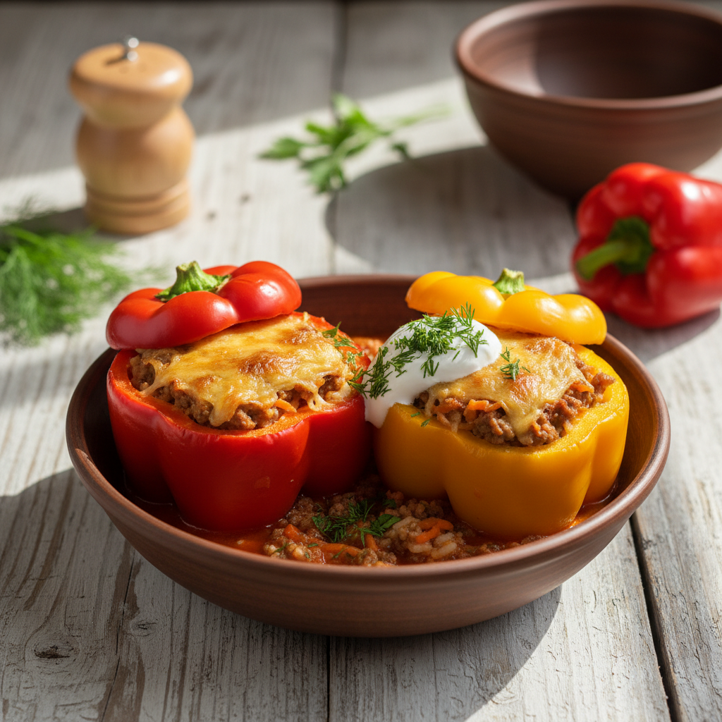 Täidetud paprikad: mahlane ja toitev argiõhtu klassika