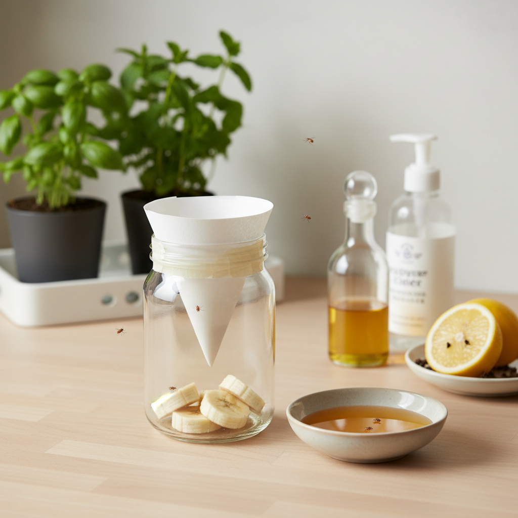 Äädikakärbsed köögis? Kuidas neist kiiresti lahti saada