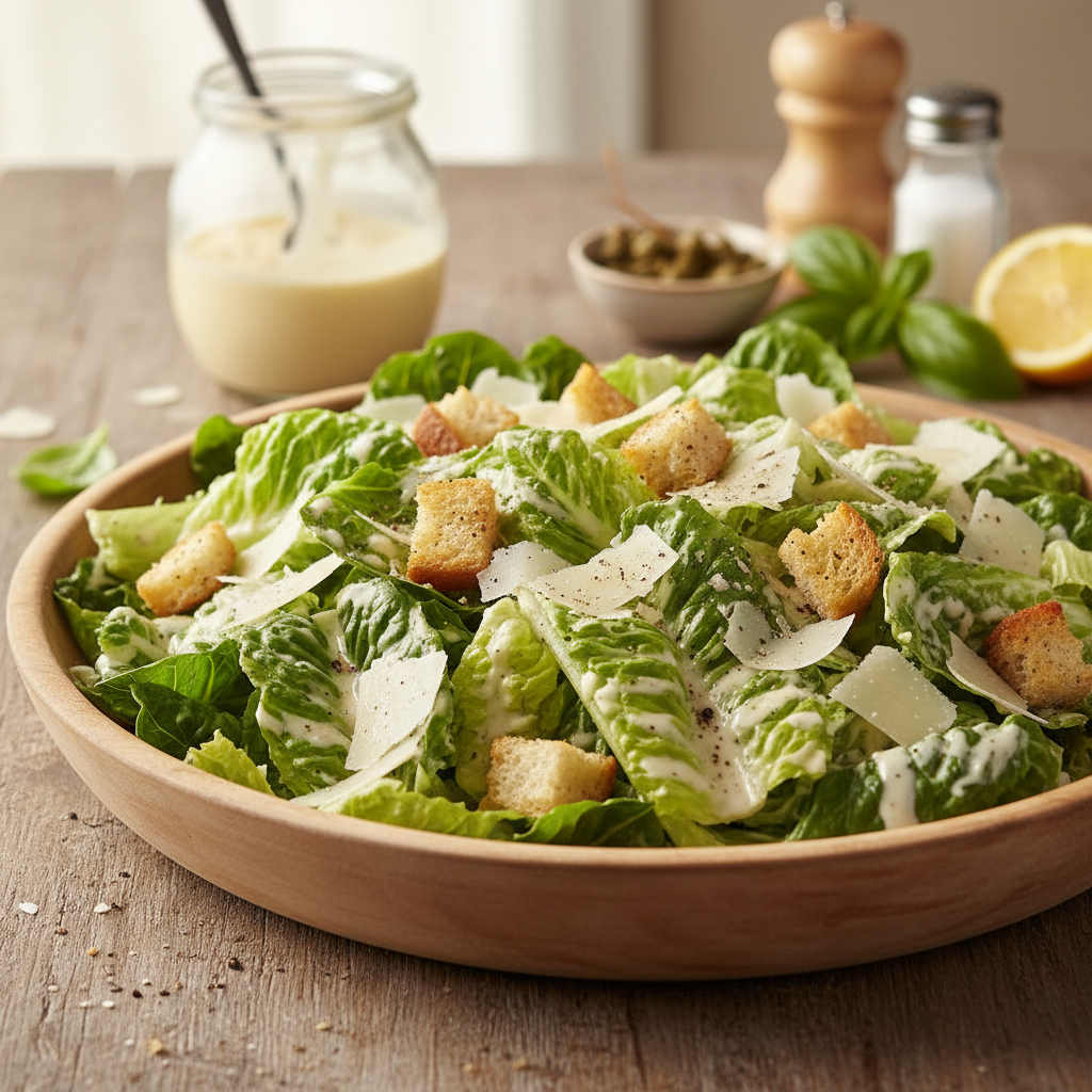 Klassikaline Caesari kaste: peakokkade nipp koduköögis