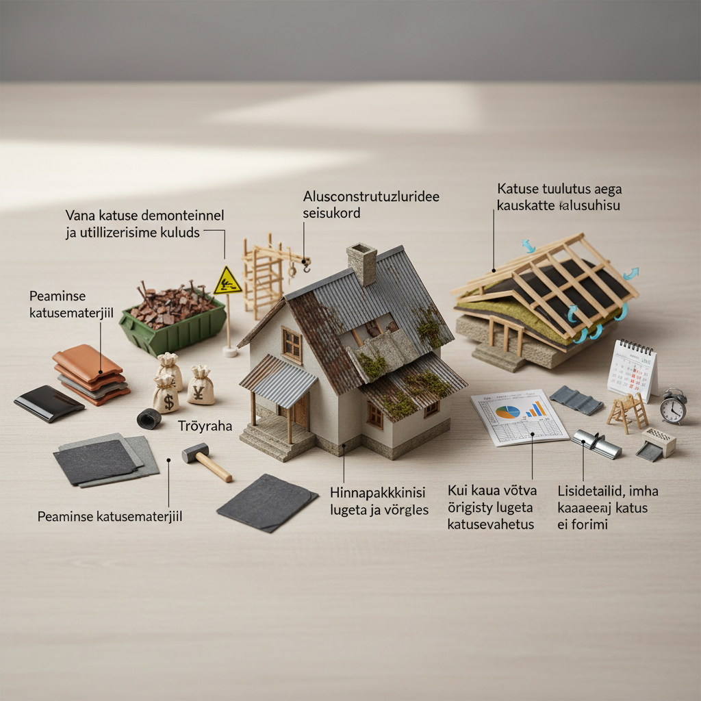 Kui palju maksab katusevahetus? Eksperdid selgitavad