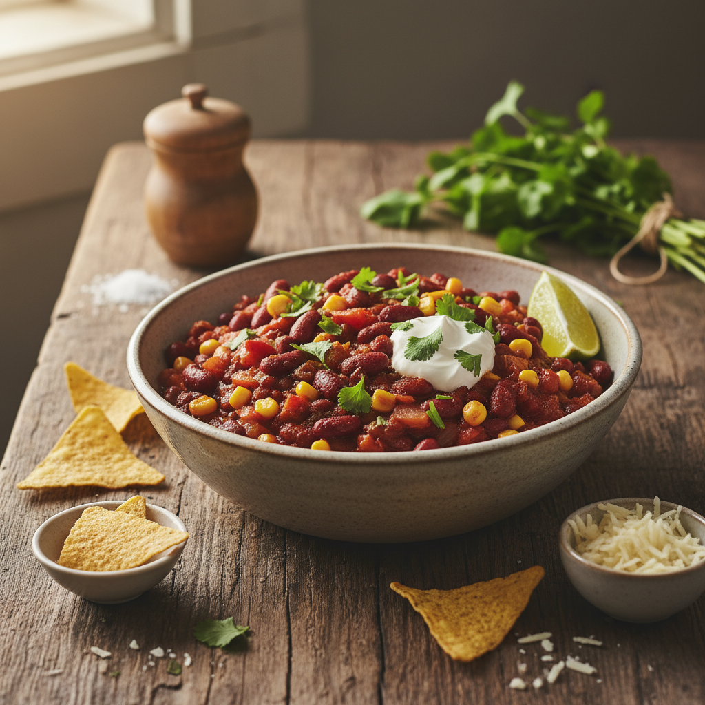 Tšilli sin carne retsept: soodne ja maitsev taimne roog